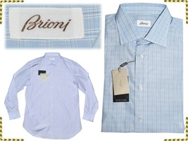 Brioni Men&#39;s Shirt Xl Hand Made In Italy !Bargain Price¡ BN10 T1G - £158.30 GBP