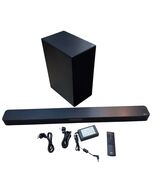 LG SN5A Wireless Soundbar with Subwoofer SPN5BM-W Remote and Power Cords - $77.33
