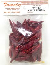 Red Chile Pequin Whole Pods Hot Spice 1 1/2 oz Fernandez Colorado Best F... - $15.83