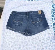 YMI Jeans Womens Jean Midi Shorts Distressed Size 9 Super Stretch Blue D... - £11.67 GBP