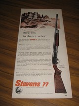 1958 Print Ad Stevens 77 Pump Shotguns Savage Fox Chicopee Falls,MA - $8.33