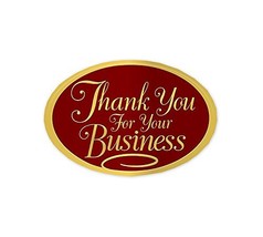 ABC Thank You Stickers Embossed Seal, 1 9/16&quot; x 15/16&quot;, Gold Foil - 25 S... - €5,96 EUR