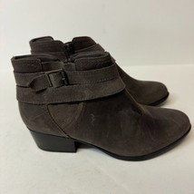 Clarks Womens 8 M Dark Taupe Suede Buckle Ankle Booties NIB XX5 - $582.13 MXN