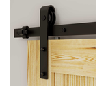 6FT Track Sliding Barn Door Hardware Kit Heavy Duty for Single Wood Door   - $48.13