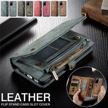 Magnetic Leather Wallet Card Case Samsung Note S20 S10 e 5G S9 S8 Plus S7edge - £67.85 GBP