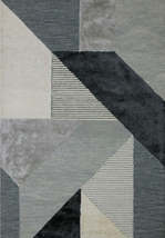 Designer abstract pattern Custom Tufted Wool Rug Silky And Soft Luxurious India - £290.96 GBP+