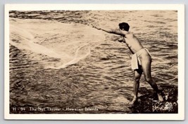 Hawaii Fishing The Net Thrower Hawaiian Islands RPPC c1940s Postcard Y28 - £11.71 GBP