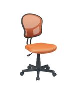 Vibrant Orange Fabric Mesh Office Chair - Adjustable &amp; Swivel - $130.57
