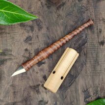Kolrosing knife with round handle, Small carving knife, Fresh wood carvi... - $1,370.86 MXN