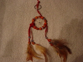 DREAMCATCHER BEADED KEYCHAIN (RED COLOR) - £5.35 GBP