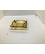  Amber Glass Ash Tray - $6.93