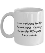 The Voices in My Head are Telling Me to Go Playing Puzzles. 11oz 15oz Mu... - £11.57 GBP+