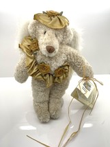 The Hen in the Holly Teddy Bear Savannah Angel Gold Roses Handmade in the USA - £6.32 GBP