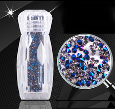 PIXIE CRYSTAL Metallic Chrome/Capri Blue - $18.00