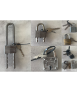 Vintage Padlock Lot of 8 w/ Keys – Master Lock, ABUS, Reese &amp; Rare Types - $35.82 CAD