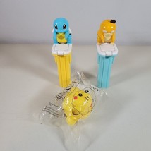 Pokemon Lot Pikachu Battle Top New and Squirtle and Psyduck Candy Dispensors - £10.76 GBP