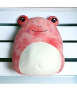 Squishmallow Frog Fanina the Frog Pink 16” Red Pink Tie Dye Soft Plush EUC - $13.06