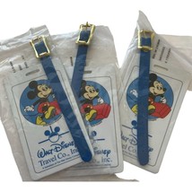 Disney Travel Luggage Tag Mickey Mouse Disneyland NEW Set of 3 - £23.21 GBP