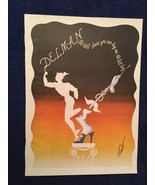 Erte Hermes Illustration DELMAN SHOES Rare Beautiful 1947 Magazine Print Ad - $54.27 CAD