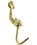 Vintage Brass Fish Wall Hook Nautical Coastal Decor Made in Hong Kong - $19.95