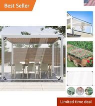 Clear Tarps Heavy Duty Waterproof, PVC Transparent Tarpaulin Anti-UV Ant... - $119.53
