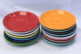 Fiesta Saucers Red Orange Blue White Yellow  Lot of 15 - $9.55