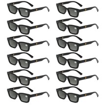 12PK Men Women Square Magnified Full Tinted Lens Sun Readers Reading Sunglasses - £22.18 GBP
