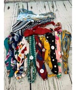 Boho Button Headband Wide Stretchy Daily Use Knotted Headwear Sport 12pc - £16.04 GBP