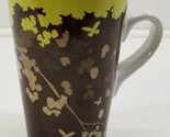 Tall Floral Autumn Leaves Woods Coffee Mug 5&quot; - $4.94