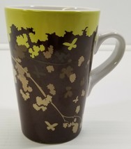 Tall Floral Autumn Leaves Woods Coffee Mug 5&quot; - $4.94