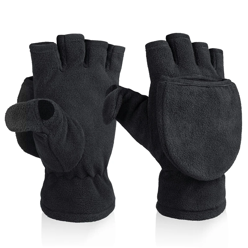 OZERO Winter Gloves Men&#39;s Fleece Gloves  Thinsulate Convertible Windproof Therma - £147.32 GBP