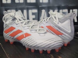 Adidas Freak Ultra Primeknit Boost White/Orange Football Cleats FX1300 M... - $83.22