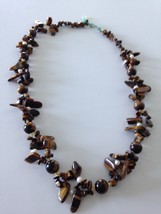 tigers eye beaded necklace - £19.74 GBP