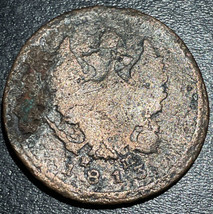 1813 Russia Aleksandr Alexander I AE Copper 2 Kopecks Eagle Russian 12.6... - $14.85