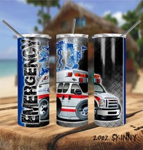 Emergency Paramedic EMT Stainless Steel Double Walled Tumbler - £23.59 GBP+