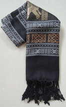 100% Wool Scarf | Black - £11.79 GBP