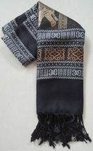 100% Wool Scarf | Black - £12.02 GBP