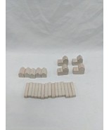 Settlers Of Catan Replacement Wood White Player Pieces - $12.21 CAD