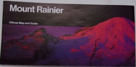 Vintage Mount Rainier Official Map &amp; Guide National Park Service Brochure - £3.13 GBP