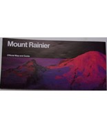 Vintage Mount Rainier Official Map &amp; Guide National Park Service Brochure - $74.63 MXN
