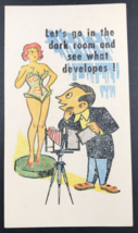 c1940s-50s State Hill Beer Garden Risque Propositioning a Model Comic Trade Card - $26.95