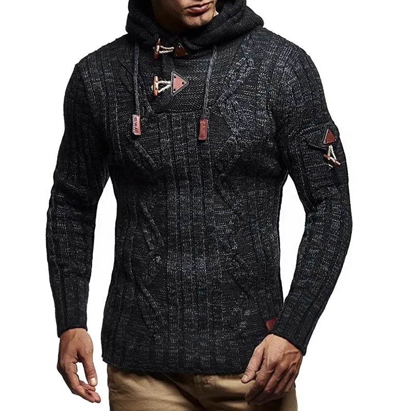 Mens Jumpers s Autumn Winter New Casual Long Sleeve Hooded  Men Warm Slim Fit    - £133.33 GBP