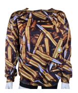 Shotgun Shell Sweatshirt Mens XL Full Metal Jacket All Over Bullet Print... - £26.48 GBP