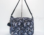 NWT Kipling HB7686 Sidney Crossbody Shoulder Bag Nylon Spring Bloom Navy... - $59.95