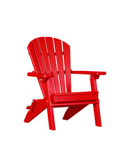 Kids Folding Adirondack Chair - 4 Season Recycled Child Sized Furniture Red - £237.24 GBP