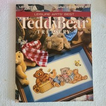 Vintage Cross Stitch Patterns Leisure Arts Best Teddy Bear Treasury Leaf... - $12.99