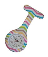 NWOT Chevron Patterned Nurses  Silicone (Infection Control) Lapel Watch - £12.57 GBP