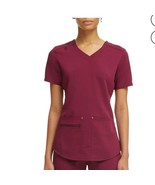 Scrubstar Women&#39;s Ultimate Stretch Twill Criss Cross V-Neck Scrub set X-... - $21.78