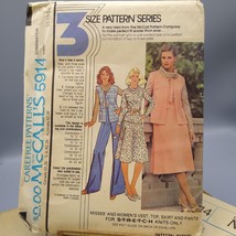 UNCUT Vintage Sewing PATTERN McCalls 5914, Misses for Knit Fabric 1978 Carefree - £8.40 GBP