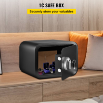 1 Cu Ft Safe Box, Fingerprint &amp; Key Lock, Alloy Steel Wall-Mounted Secur... - $125.99